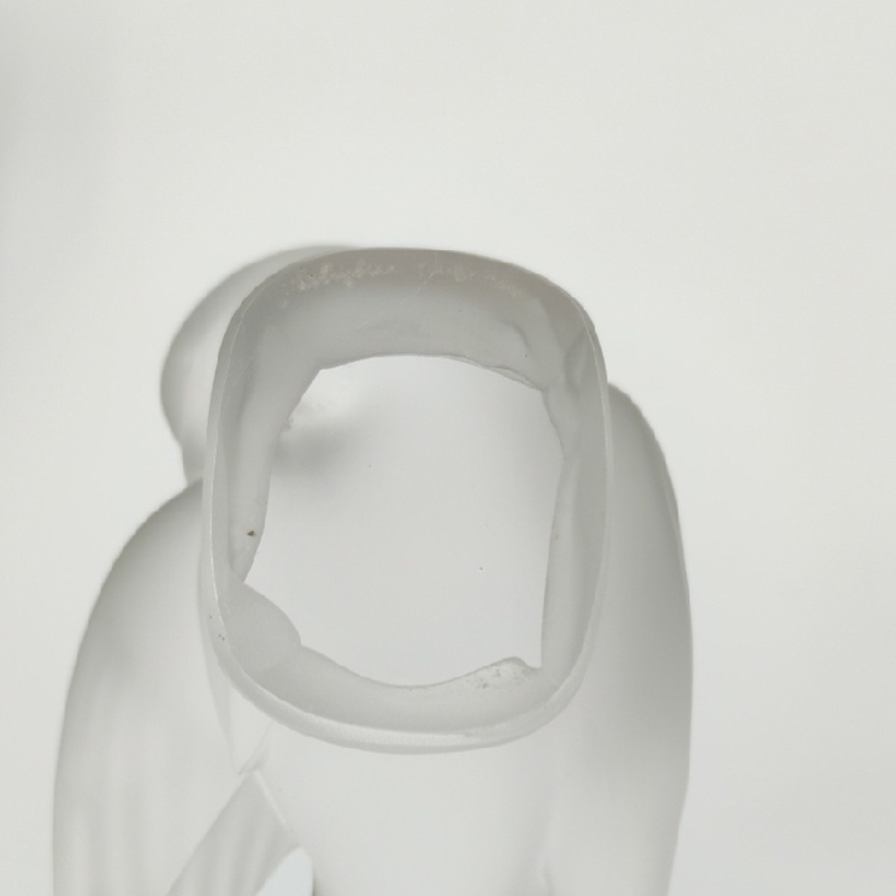 Lalique France Vintage Crystal Moineau Coquet Sculpture - Picture 6 of 6